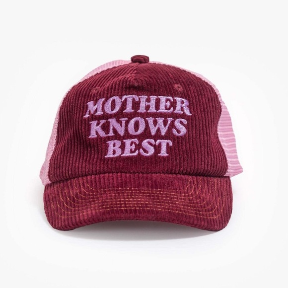 ISO Mother Burgundy and Pink Trucker Hat - Picture 1 of 1